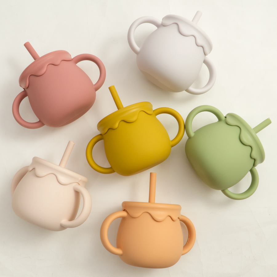 Baby Food Organizer - Baby Feeding Cups Portable Drinkware Sippy