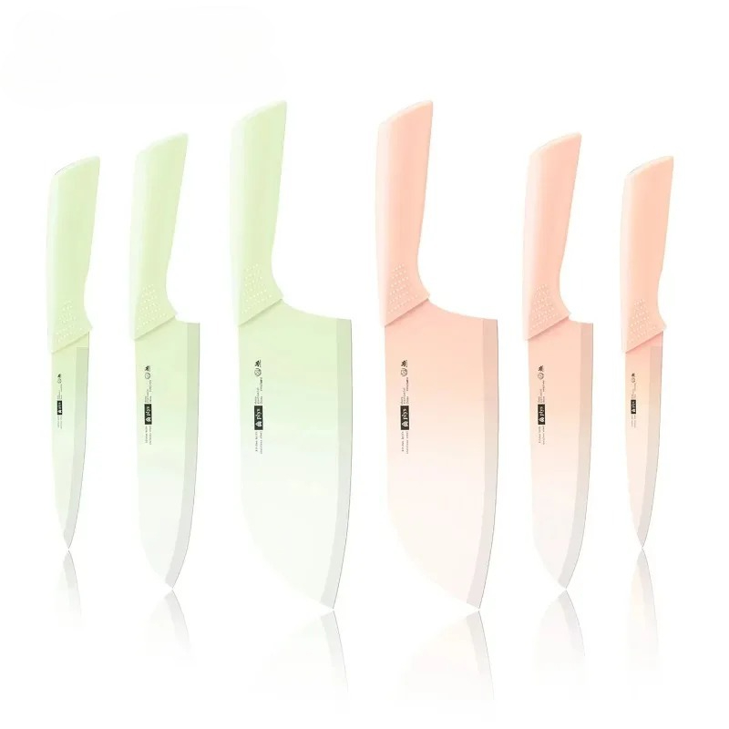 Baby Food Knife Set - 3Pcs Gradient Color Stainless Steel Chef