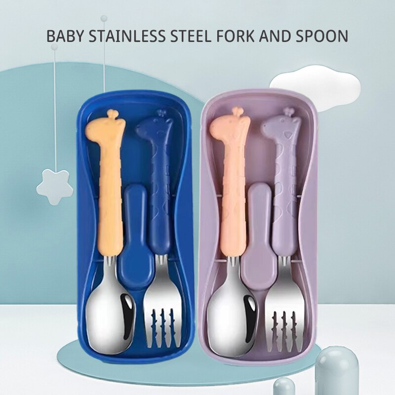 Baby Food Knife Set - 2-Piece Children's Tableware Set | 304