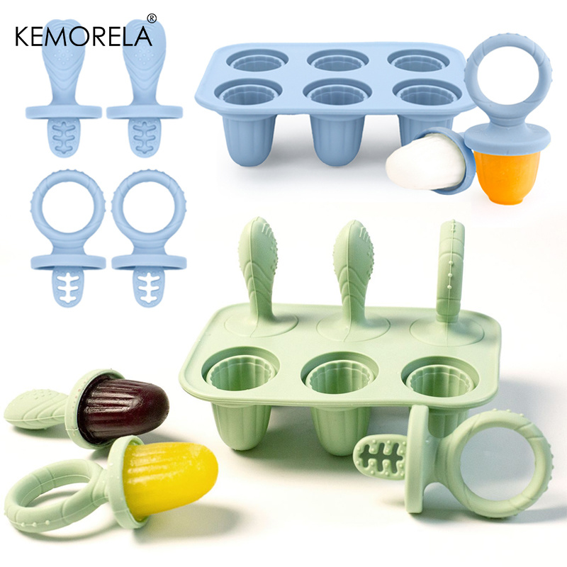 Baby Food Zubereiter - 6 Cavity New Baby Teething Ice