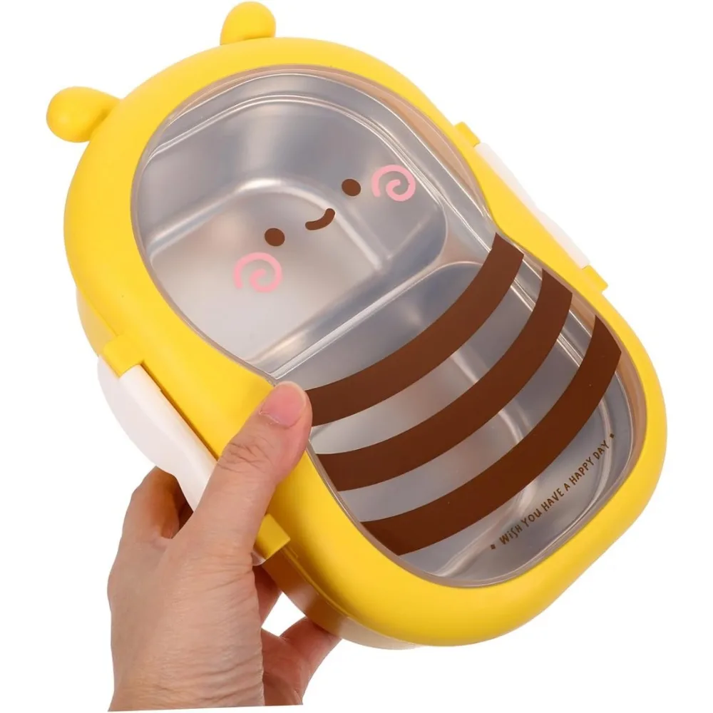 Baby Food Organizer - Cartoon Lunch BoxStainless Steel Food Storage