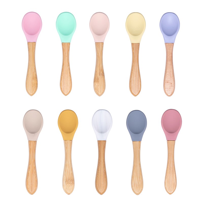 Baby Wooden Spoon Silicone Woo - Baby Food Organic 评论和价格