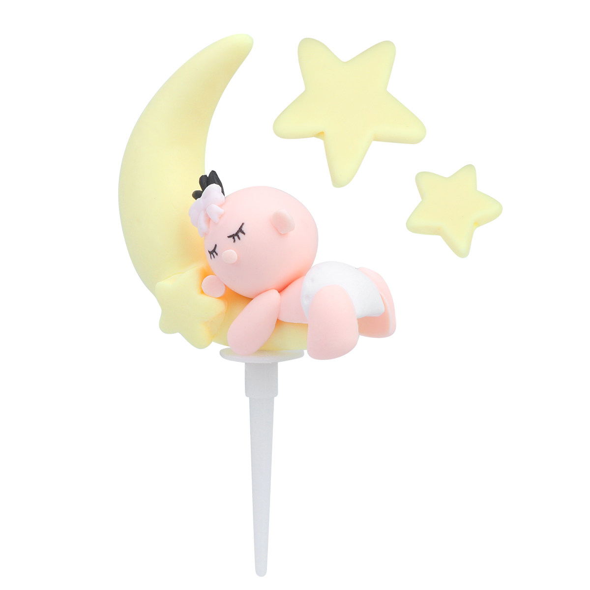 3Pcs Food Safe Baby Moon Star  - Baby Food Yellow 评论和价格