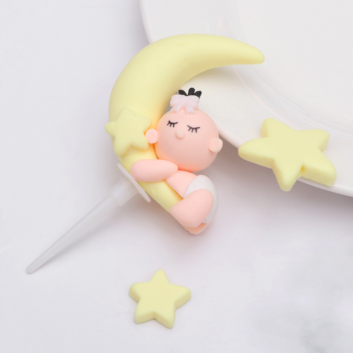 3Pcs Food Safe Baby Moon Star  - Baby Food Yellow 评论和价格