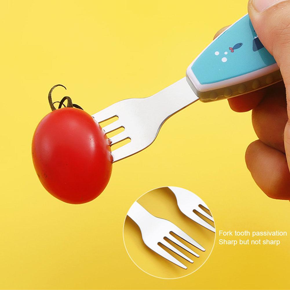 2pcs Cute Tableware Food Train - Baby Food Knife Set 评论和价格
