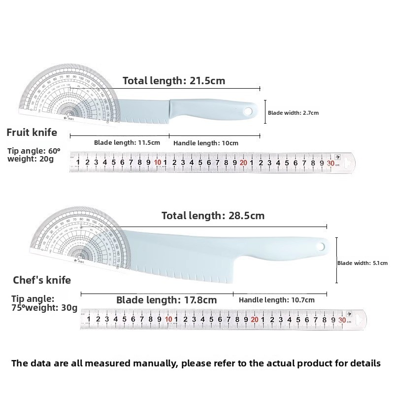 Non-slip plastic kitchen knife - Baby Food Knife Set 评论和价格