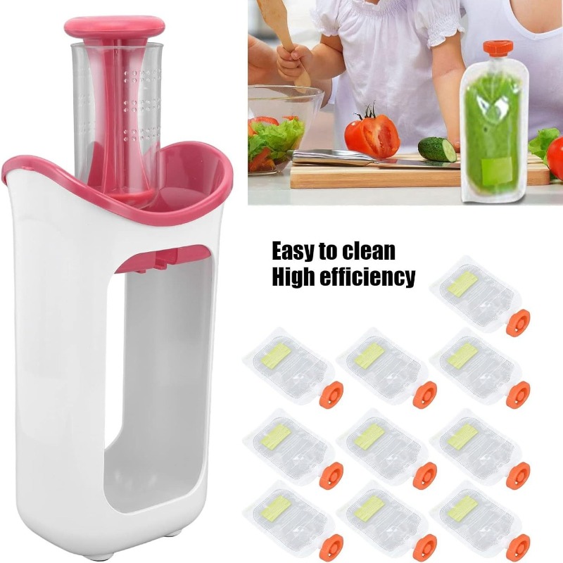 Baby Food Squeeze Station with - Baby Food Organizer 评论和价格