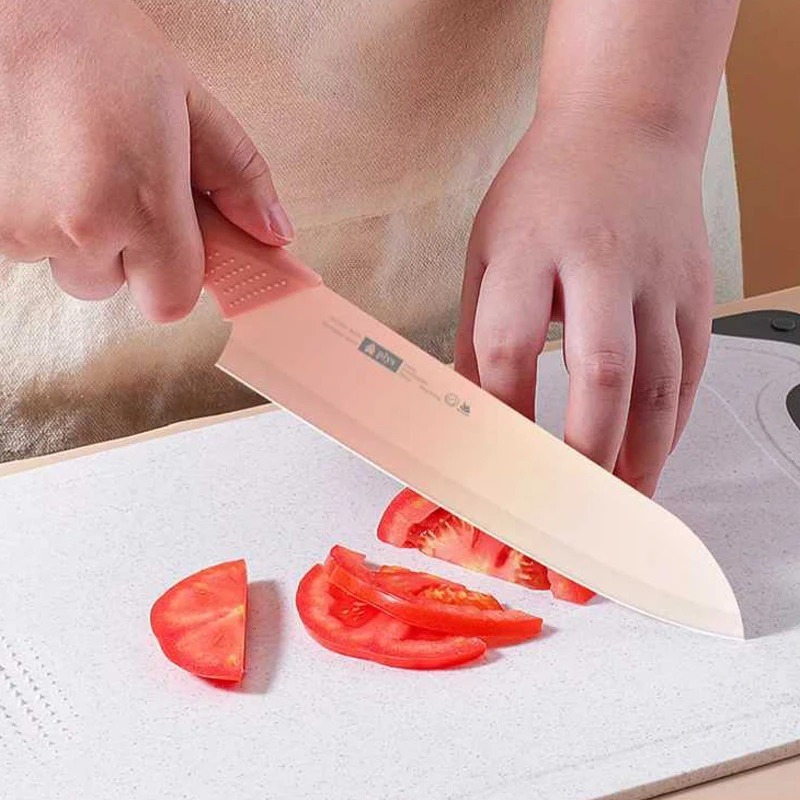 3Pcs Gradient Color Stainless  - Baby Food Knife Set 评论和价格
