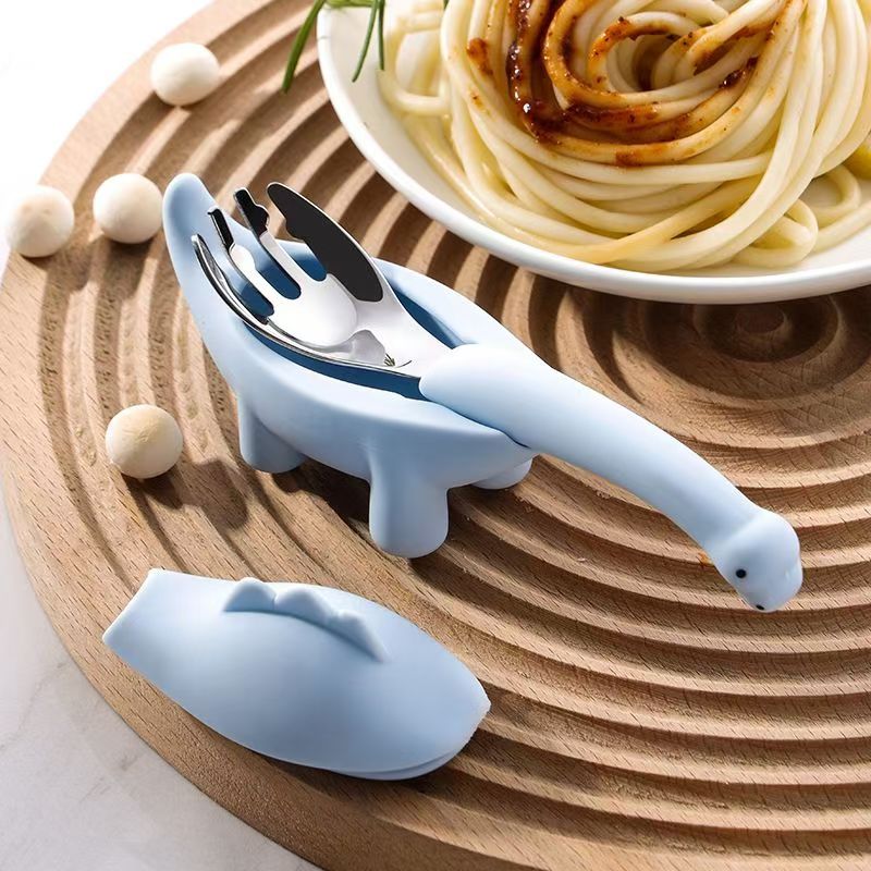 Dinosaur Baby Feeding Tablewar - Baby Food Knife Set 评论和价格