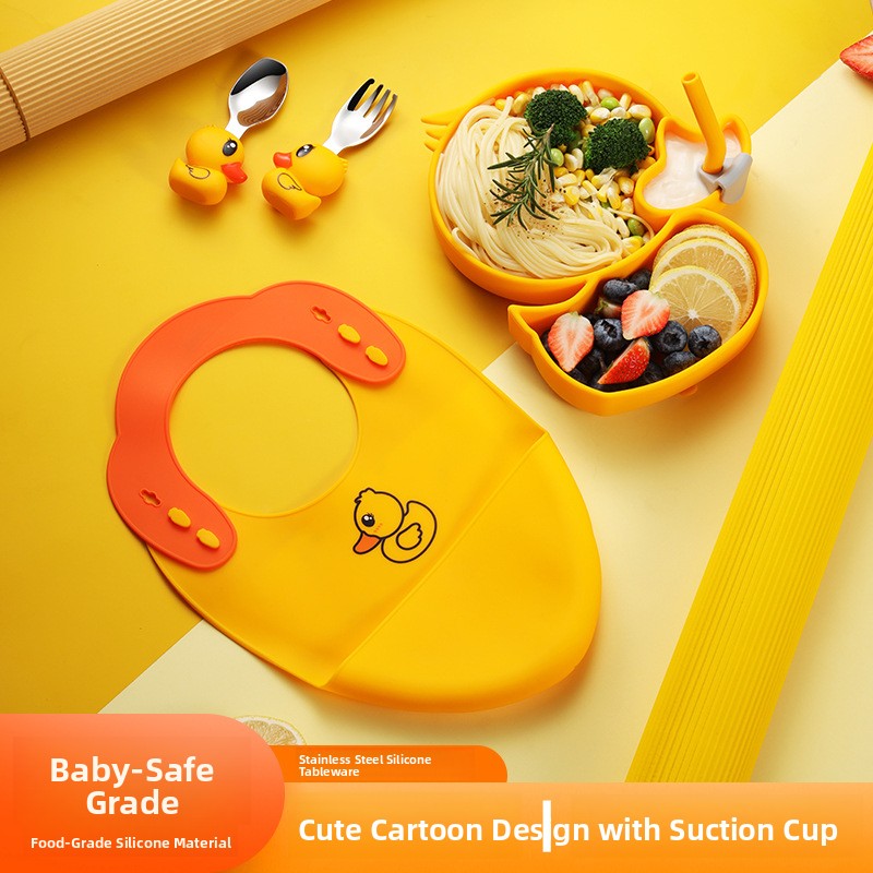 Yellow Duck Silicone Stainless - Baby Food Yellow 评论和价格