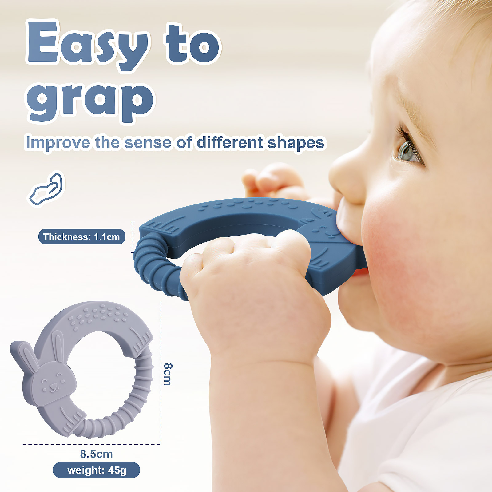 2PC Silicone Teether Baby Anim - Baby Food Organic 评论和价格