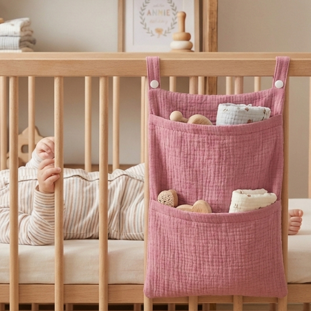 Pure Cotton Baby Crib Hanging  - Baby Puree Pouch 评论和价格