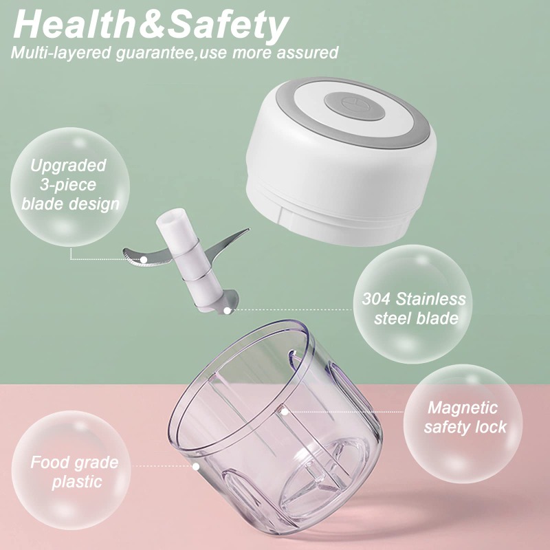 250ML Electric Garlic Grinder  - Baby Food With Meat 评论和价格