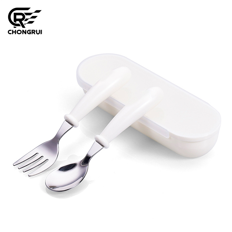 Kids Spoon Fork Set Food Grade - Baby Food Knife Set 评论和价格