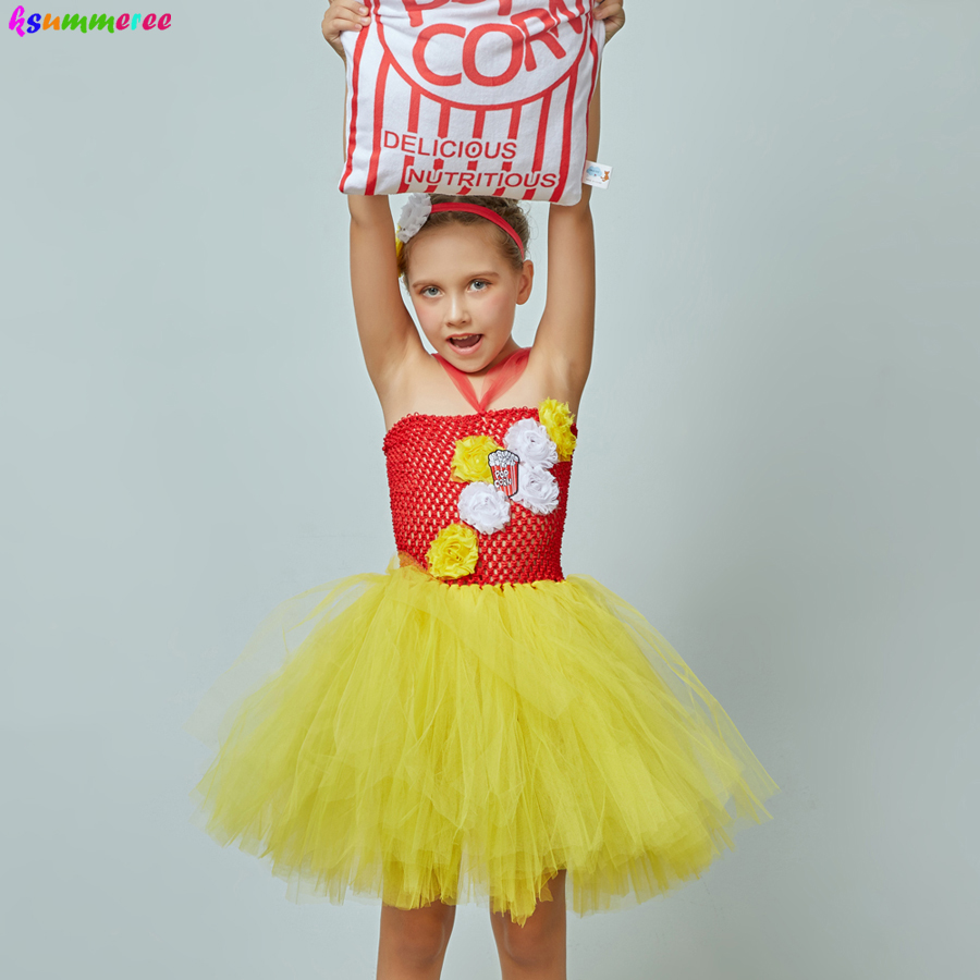 Fancy Popcorn Girl Tutu Dress  - Baby Food Intake 评论和价格
