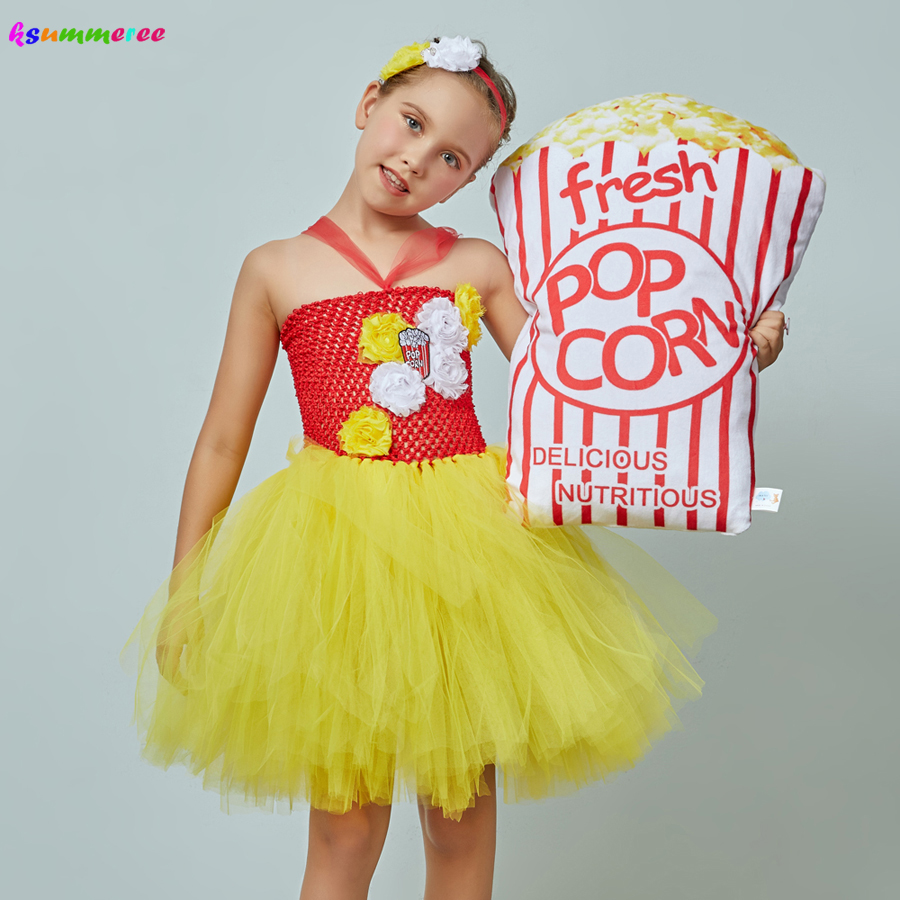 Fancy Popcorn Girl Tutu Dress  - Baby Food Intake 评论和价格