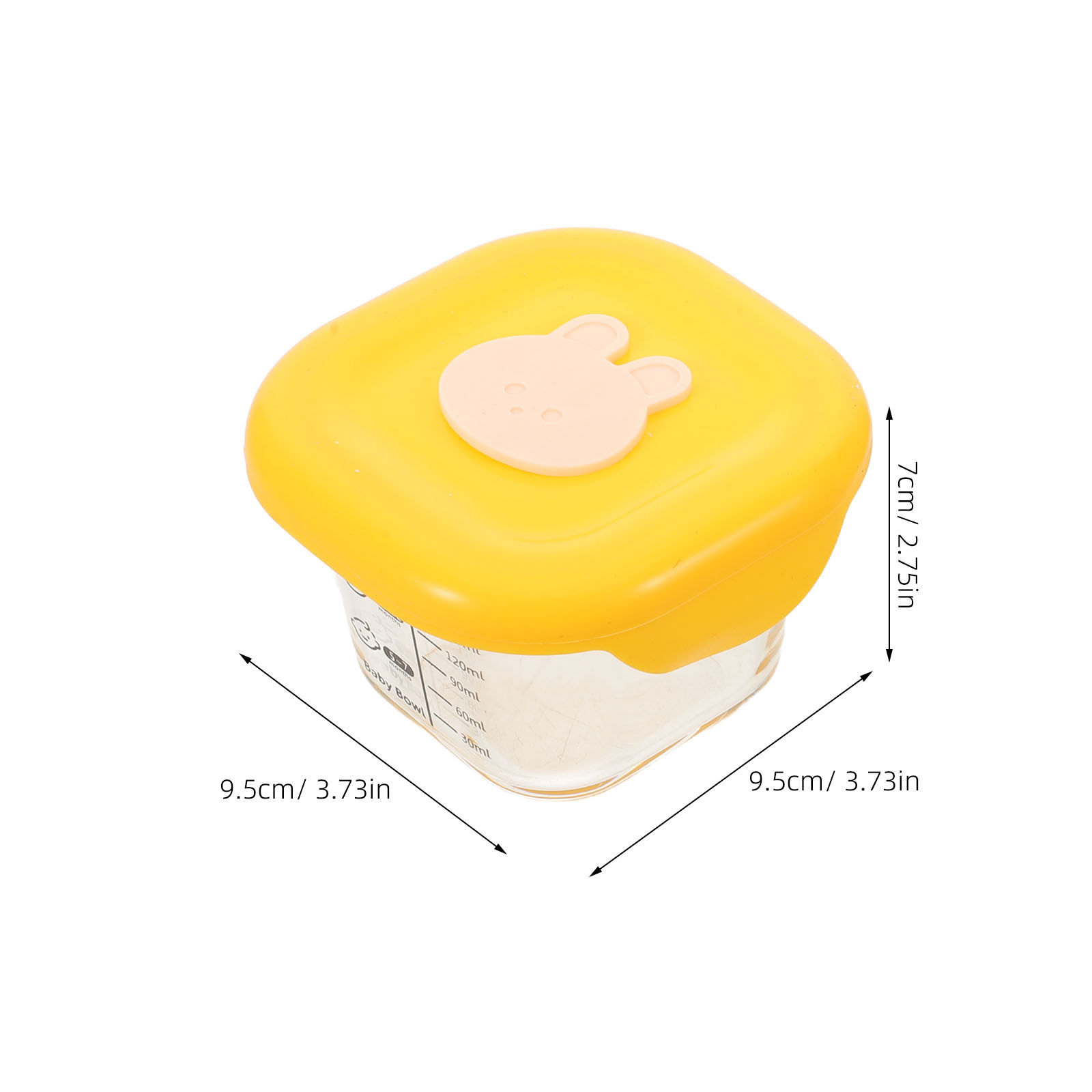 2Pcs Baby Food Storage Boxes 2 - Baby Food Yellow 评论和价格
