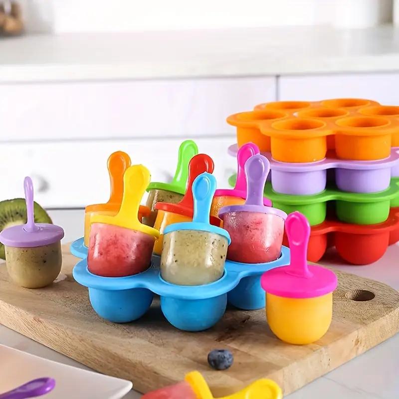 7-compartment silicone popsicl - Baby Food Zubereiter 评论和价格