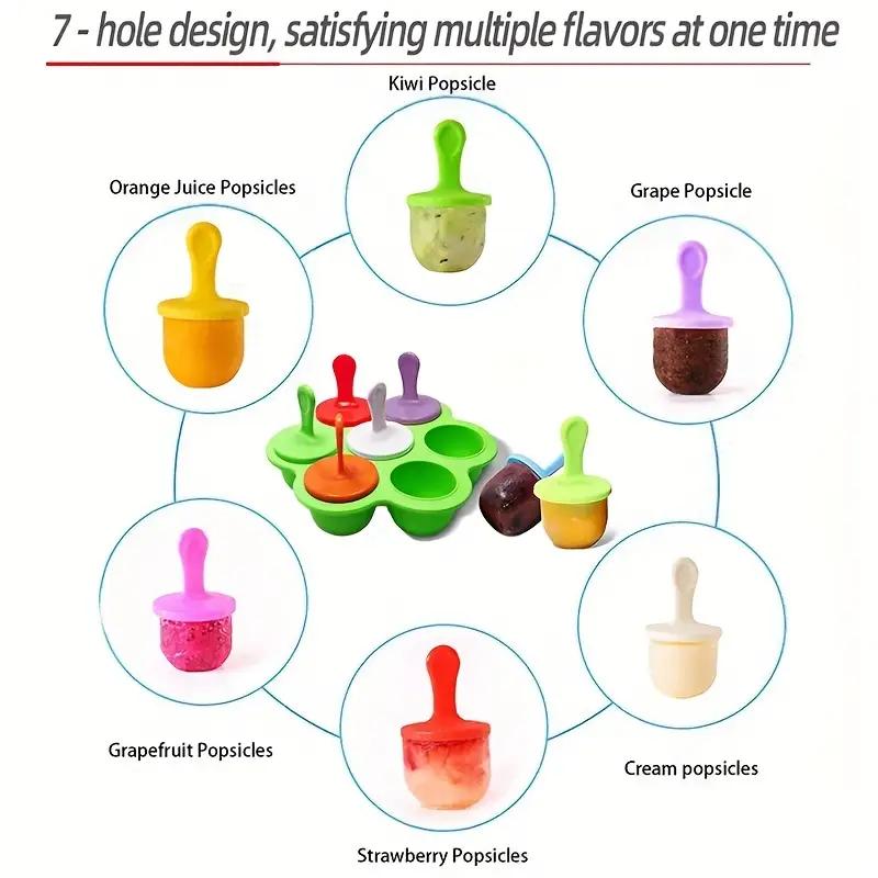 7-compartment silicone popsicl - Baby Food Zubereiter 评论和价格