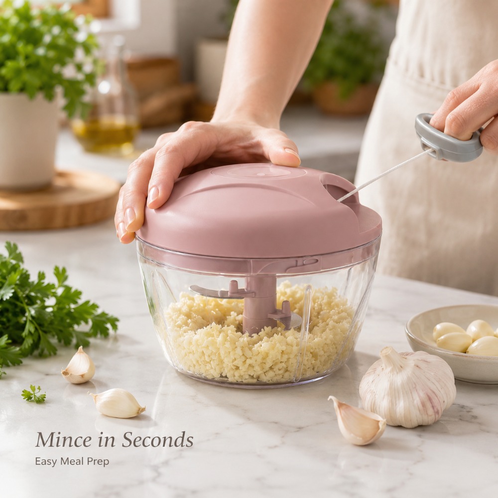 Manual Pull String Garlic Minc - Baby Food With Meat 评论和价格