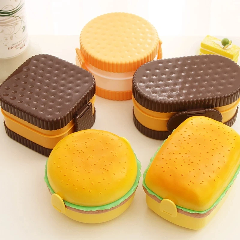 Hamburger Lunch Box Double Tie - Baby Food Organizer 评论和价格