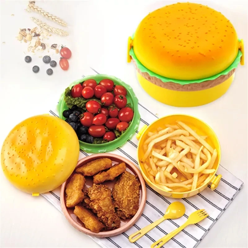 Hamburger Lunch Box Double Tie - Baby Food Organizer 评论和价格