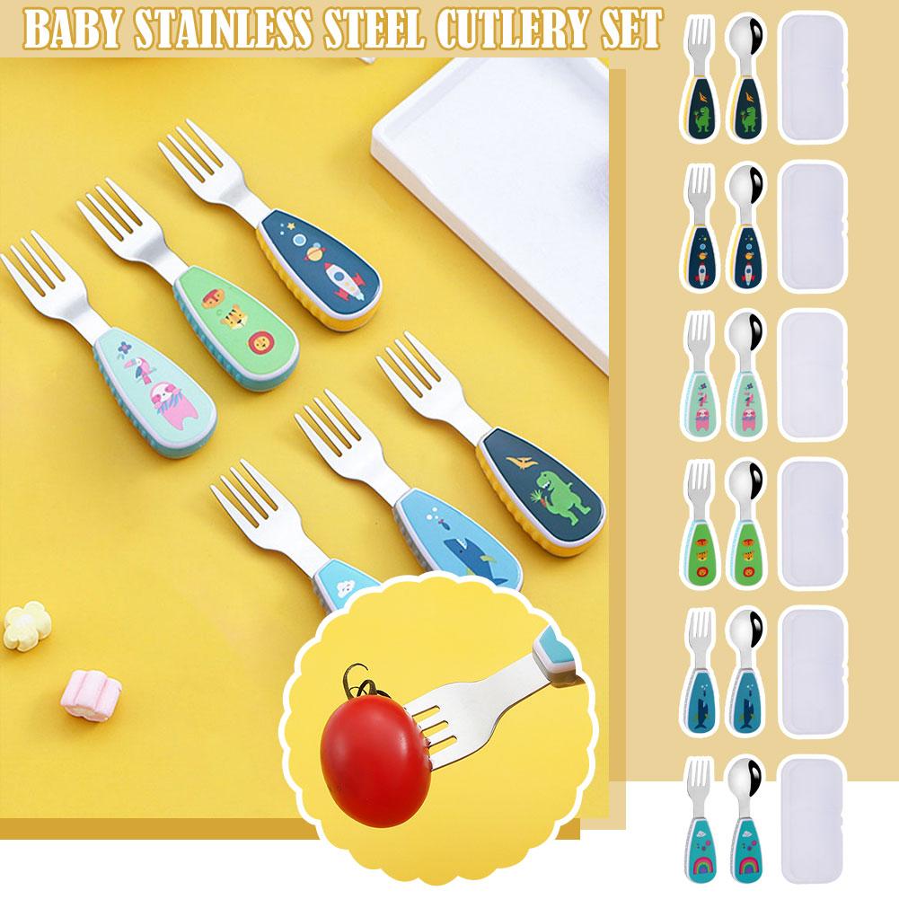 2Pc/set Children Short Handle  - Baby Food Knife Set 评论和价格