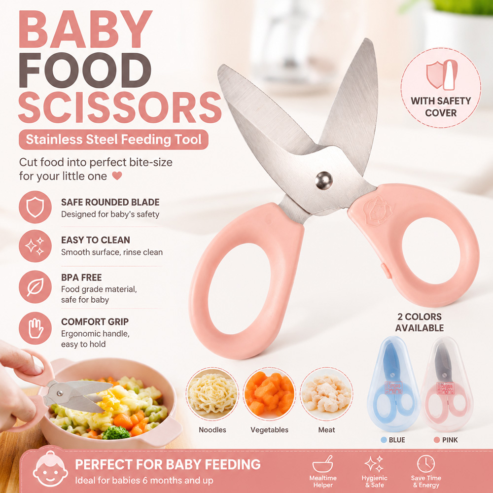 Baby Food Scissors Stainless S - Baby Food For 1 Year Old 评论和价格