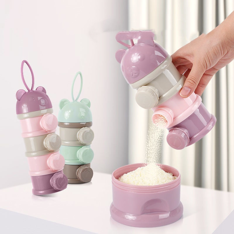 3/4 Layers Bear Baby Milk Powd - Baby Food Organizer 评论和价格