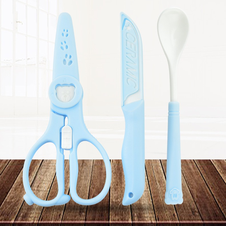 Baby food three piece ceramic  - Baby Food Knife Set 评论和价格