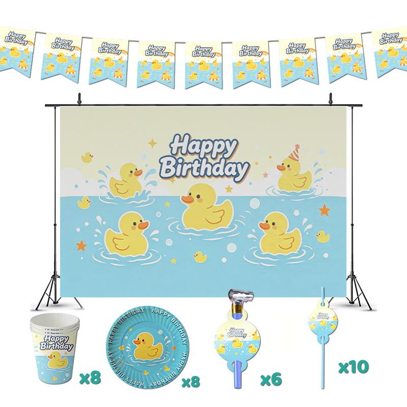 Yellow Rubber Duck Birthday Pa - Baby Food Yellow 评论和价格